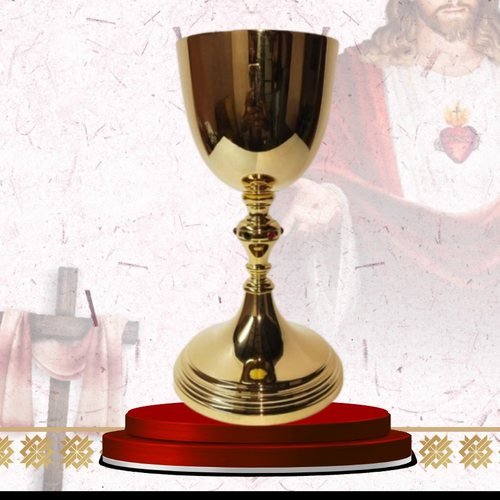 Polished Gold Chalice with Baluster Stem