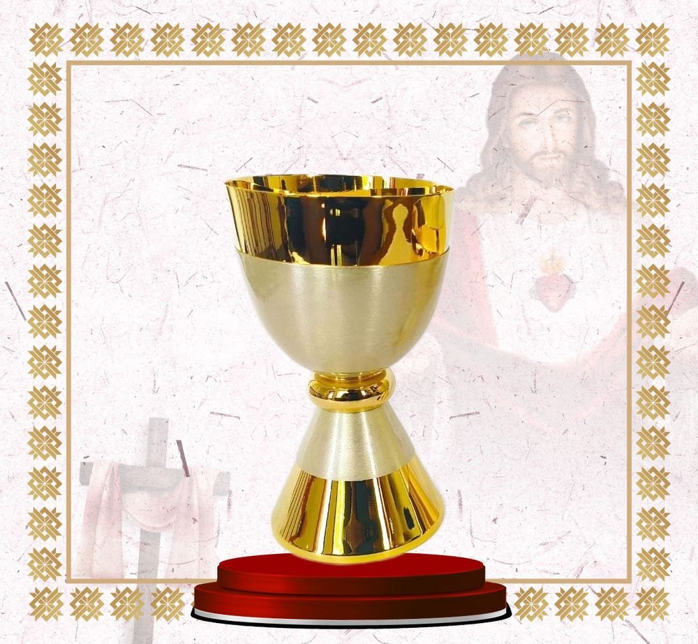 Gold and Brushed Silver Chalice