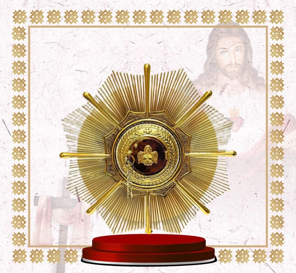 Round Gold Sunburst Tabernacle