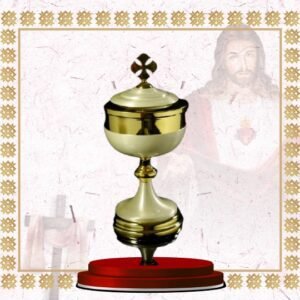 ciborium – gold & silver plated with cross top
