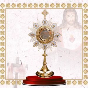 monstrance with alpha & omega cross design (copy)