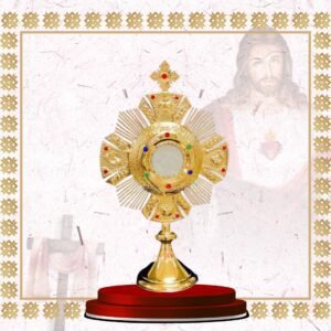 gold sunburst monstrance with gem accents (copy)