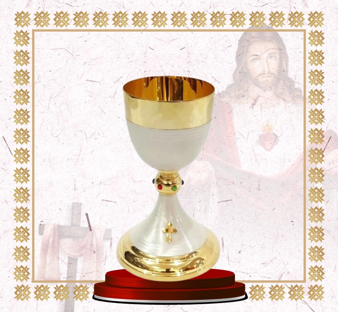 chalice & paten set – nickel finish (copy) chalice & paten set – nickel finish (copy)