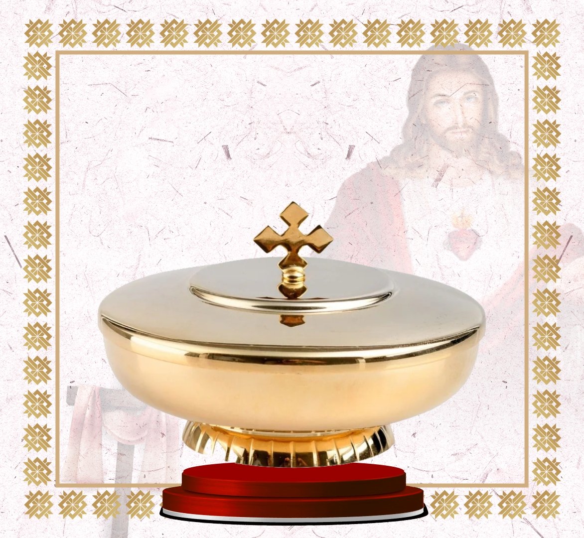 ciborium – gold plated with cross lid (copy) ciborium – gold plated with cross lid (copy)