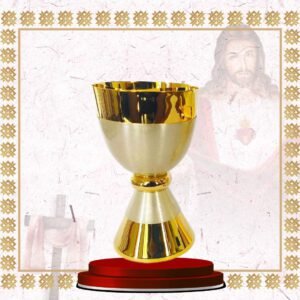 chalice & paten set – tall stem gold plated (copy)