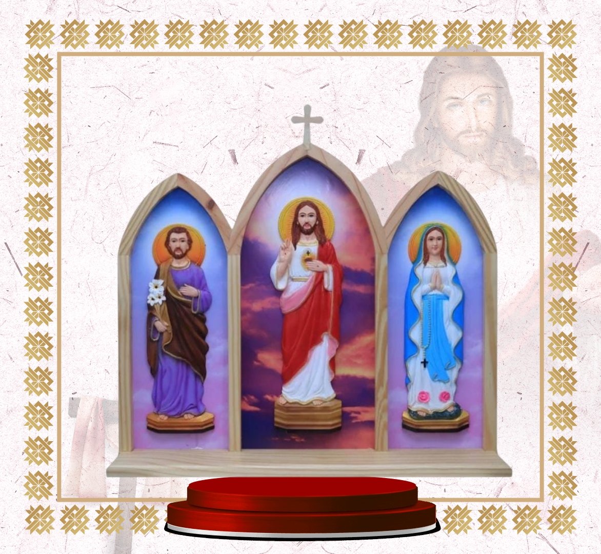 pinewood frame holy family pinewood frame holy family