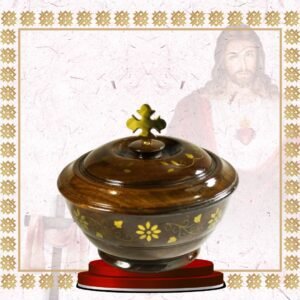 classic gold ciborium with cross lid (copy)