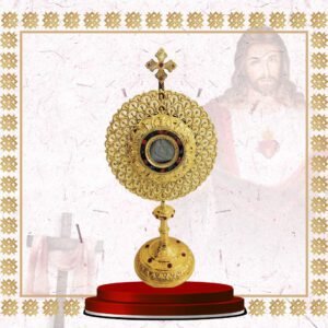 gold monstrance with floral petal design (copy)