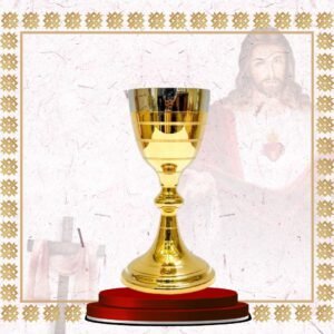 chalice – two tone gold plated with cross emblem (copy)