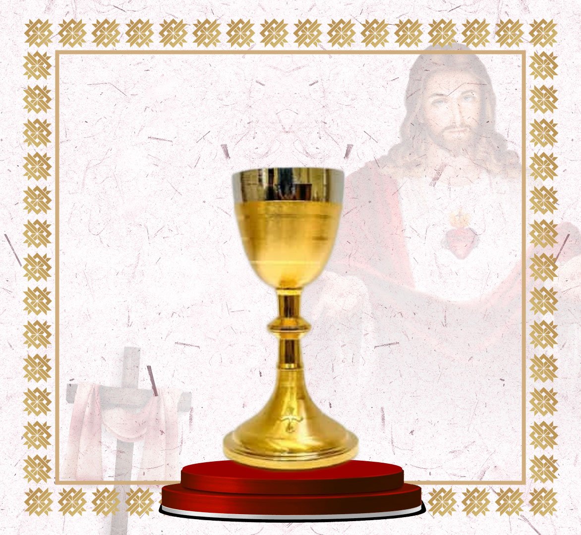 chalice – ornate gold plated with grapevine design (copy) chalice – ornate gold plated with grapevine design (copy)