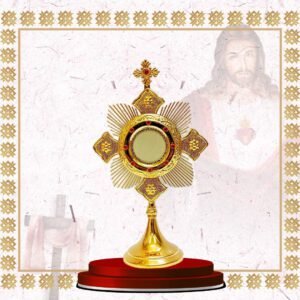 monstrance – gold plated with gemstone embellishments (copy)