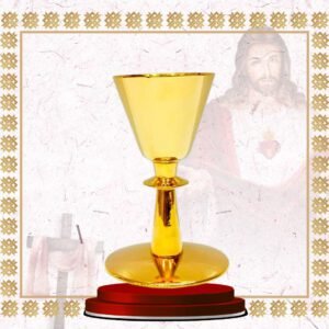 ciborium – ornate gold plated with cross lid (copy)