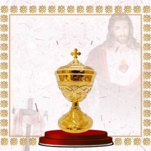 golden ciborium with cross lid (copy)